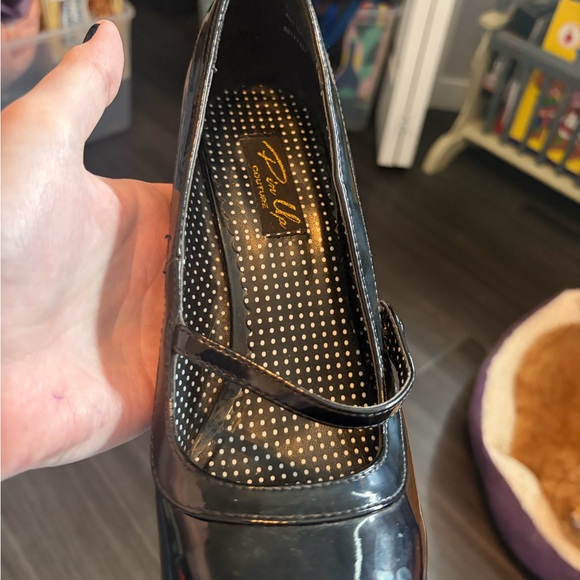 Black Patent Leather Heels - Picture 2 of 2